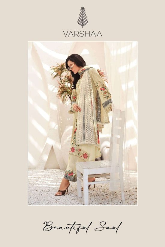 Varsha Fashion Beautiful Soul Muslin Designer Dress Material - Amrah Wholesale