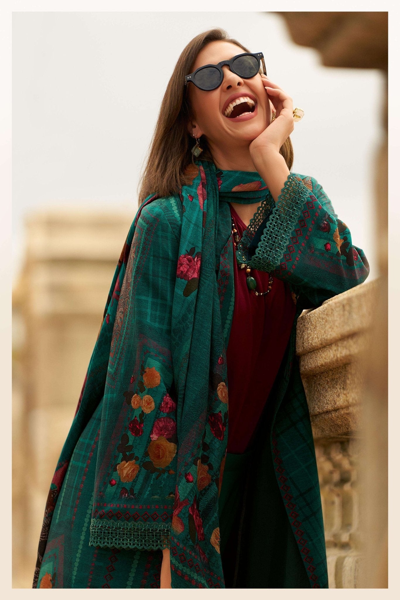 Varsha Fashion Blossom Aura Viscose Pashmina Dress Material - Amrah Wholesale