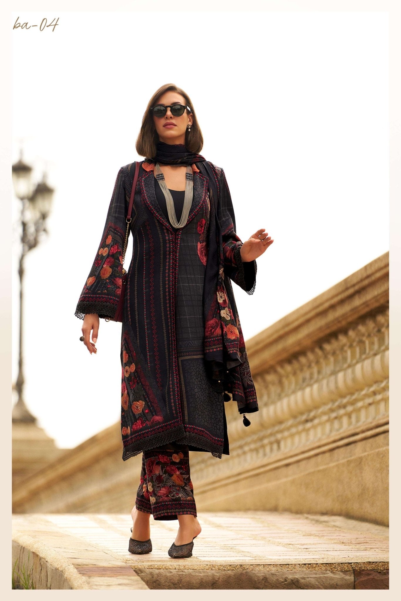 Varsha Fashion Blossom Aura Viscose Pashmina Dress Material - Amrah Wholesale