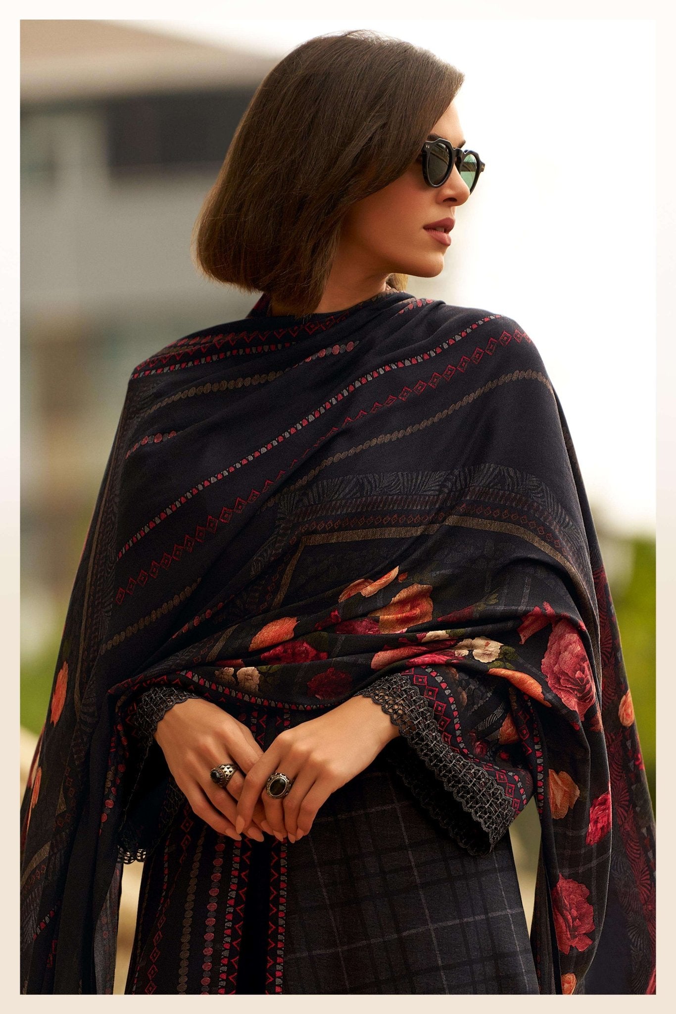 Varsha Fashion Blossom Aura Viscose Pashmina Dress Material - Amrah Wholesale