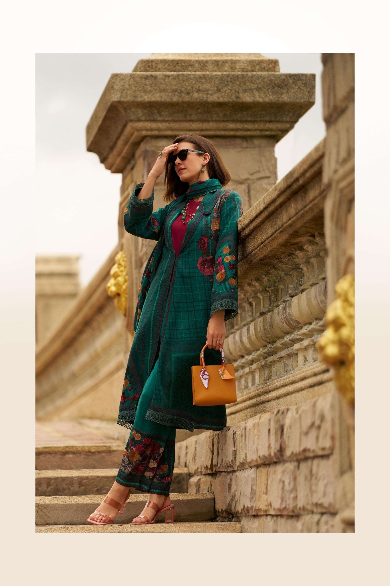 Varsha Fashion Blossom Aura Viscose Pashmina Dress Material - Amrah Wholesale
