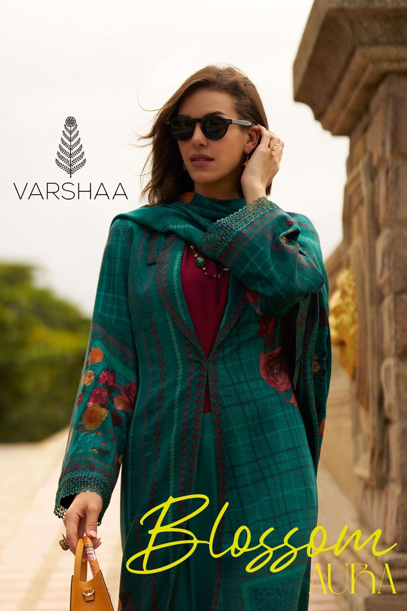 Varsha Fashion Blossom Aura Viscose Pashmina Dress Material - Amrah Wholesale