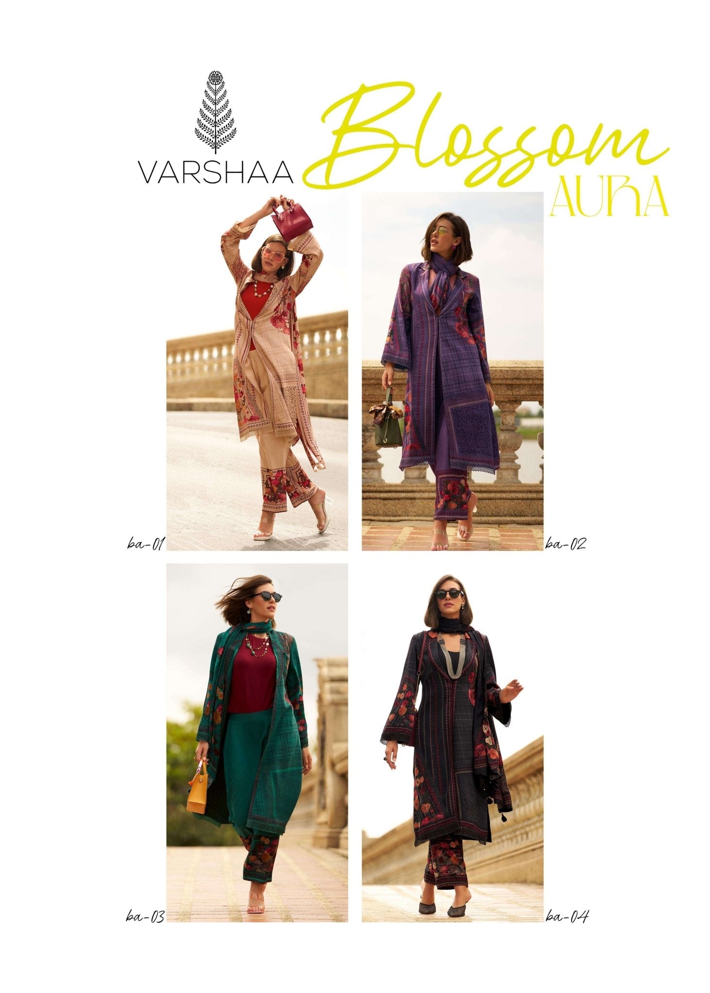 Varsha Fashion Blossom Aura Viscose Pashmina Dress Material - Amrah Wholesale