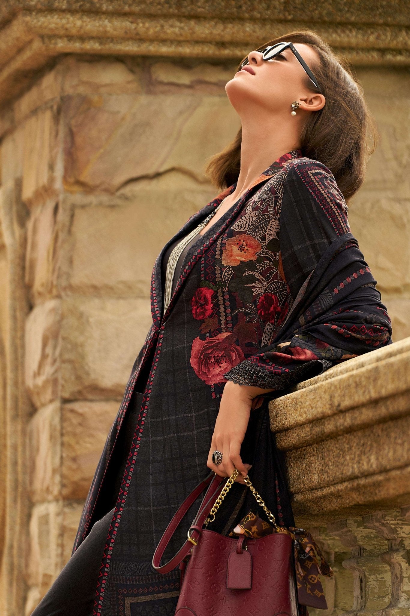 Varsha Fashion Blossom Aura Viscose Pashmina Dress Material - Amrah Wholesale