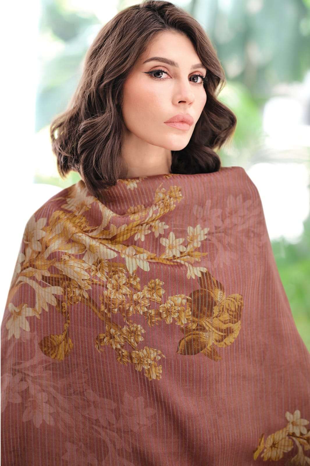 Varsha Fashion Botanical Archive Gajji Shimmer Satin Dress Material - Amrah Wholesale