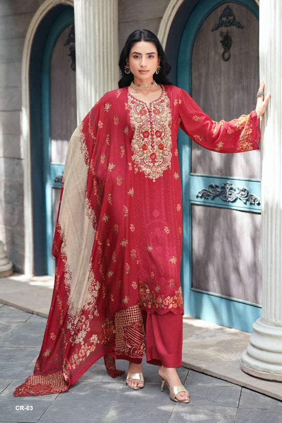 Varsha Fashion Clara Viscose Muslin Embroidered Salwar Suit Set Wholesale - Amrah Wholesale