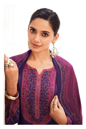 Varsha Fashion Crimson Premium Silk Satin Dress Material - Amrah Wholesale