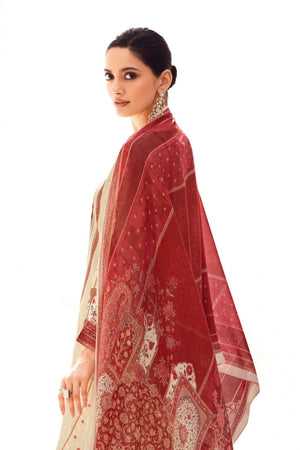 Varsha Fashion Crimson Premium Silk Satin Dress Material - Amrah Wholesale