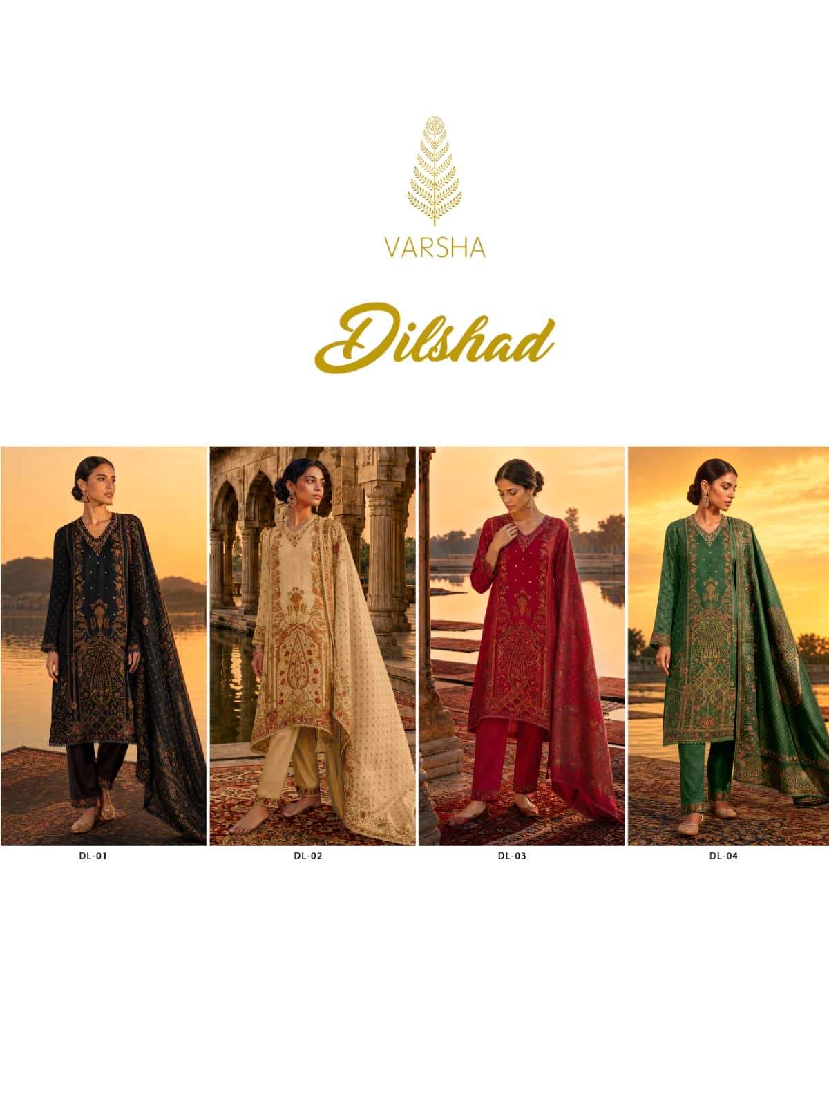 Varsha Dilshad Pashmina Silk Digital Printed Dress Material