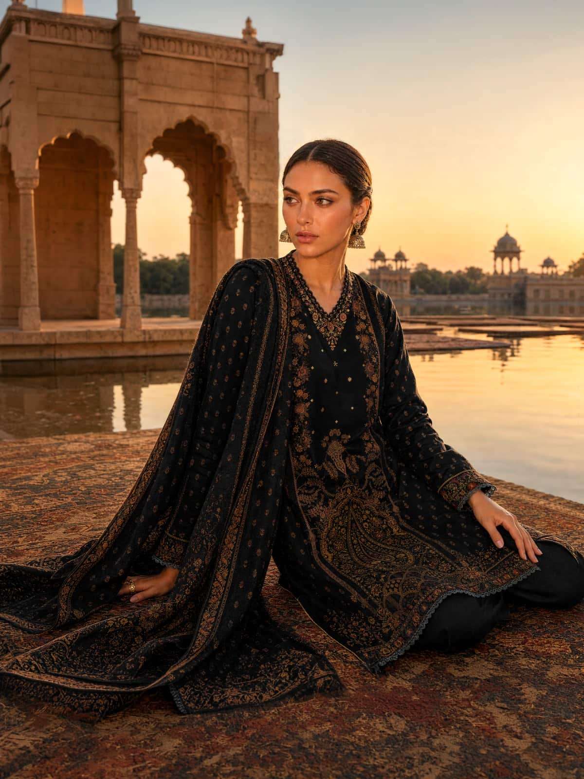 Varsha Dilshad Pashmina Silk Digital Printed Dress Material