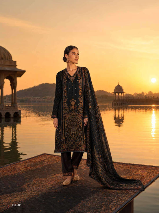 Varsha Dilshad Pashmina Silk Digital Printed Dress Material
