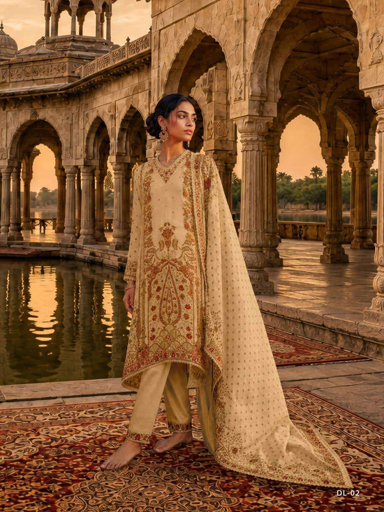 Varsha Dilshad Pashmina Silk Digital Printed Dress Material