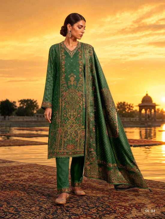 Varsha Dilshad Pashmina Silk Digital Printed Dress Material
