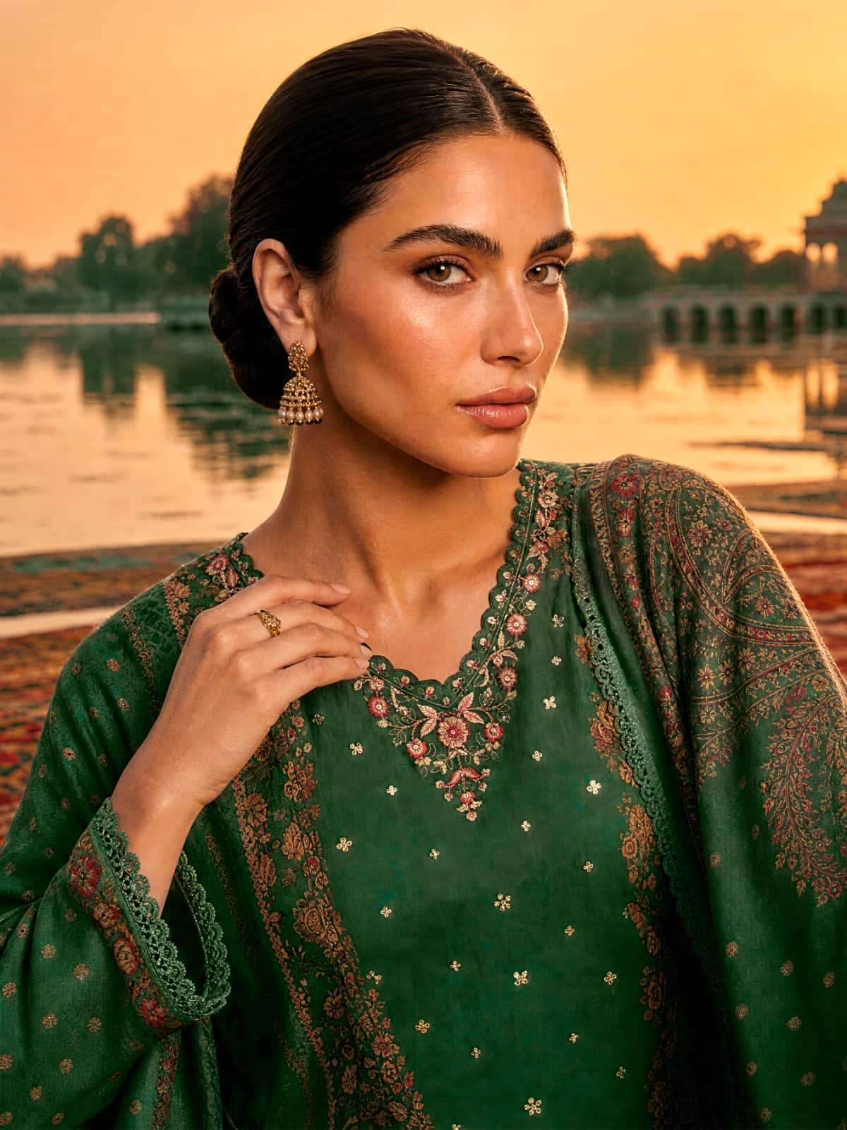 Varsha Dilshad Pashmina Silk Digital Printed Dress Material