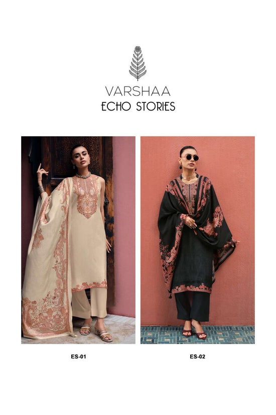 Varsha Fashion Echo Stories Dress Material Wholesale Catalogue - Amrah Wholesale