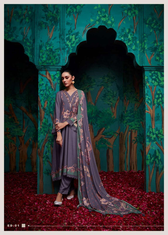 Varsha Fashion Eden Viscose Muslin Dress Material - Amrah Wholesale