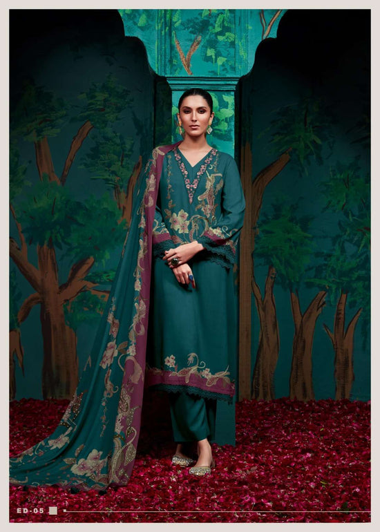 Varsha Fashion Eden Viscose Muslin Dress Material - Amrah Wholesale