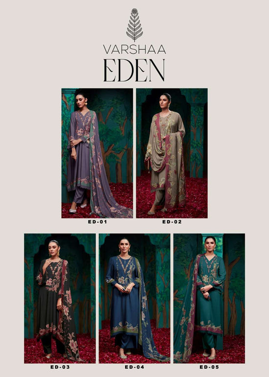 Varsha Fashion Eden Viscose Muslin Dress Material - Amrah Wholesale