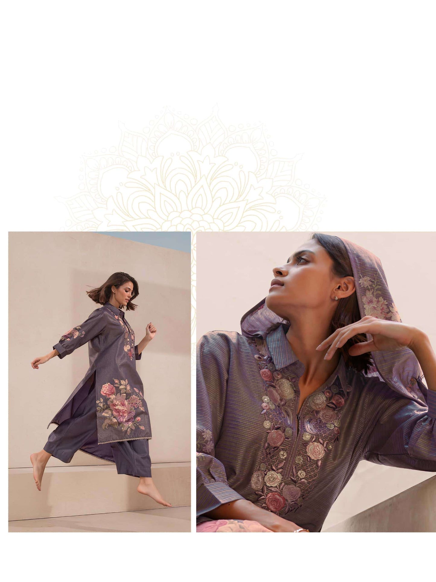 Varsha Fashion Floral Code Viscose Shimmer Dress Material