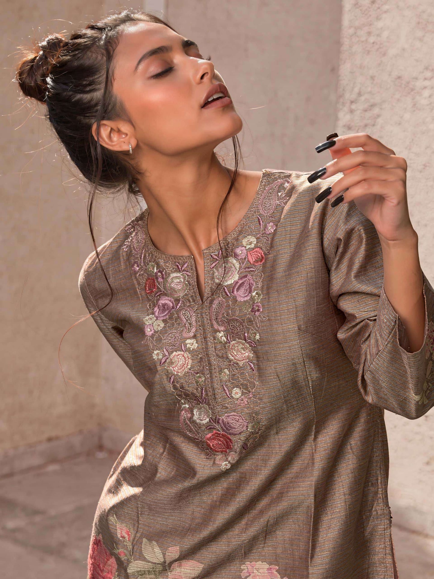 Varsha Fashion Floral Code Viscose Shimmer Dress Material