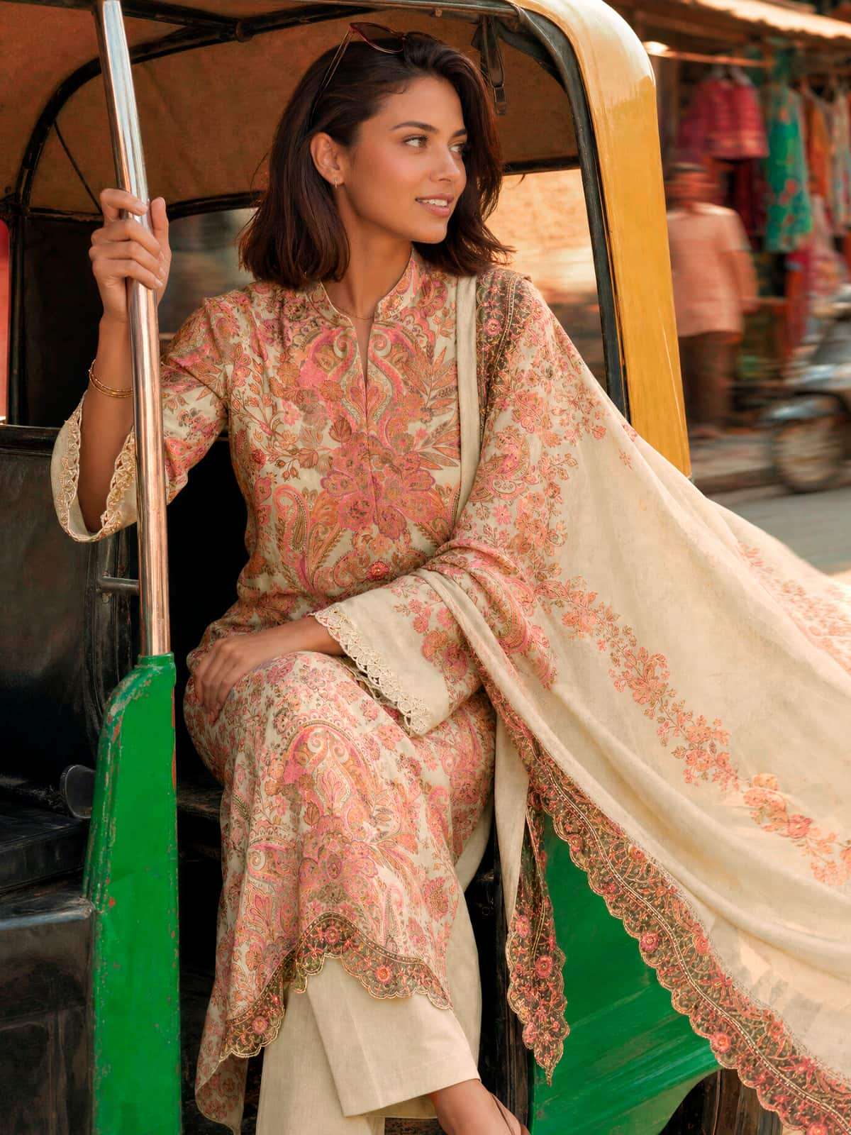 Varsha Fashion Garden Of Paradise Pashmina Embroidered Dress Material