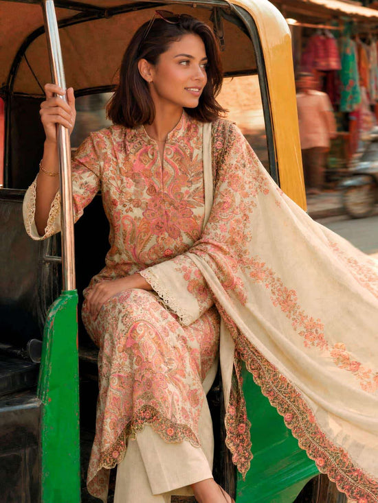 Varsha Fashion Garden Of Paradise Pashmina Embroidered Dress Material