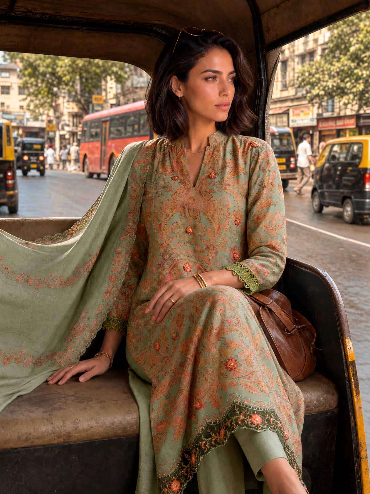 Varsha Fashion Garden Of Paradise Pashmina Embroidered Dress Material