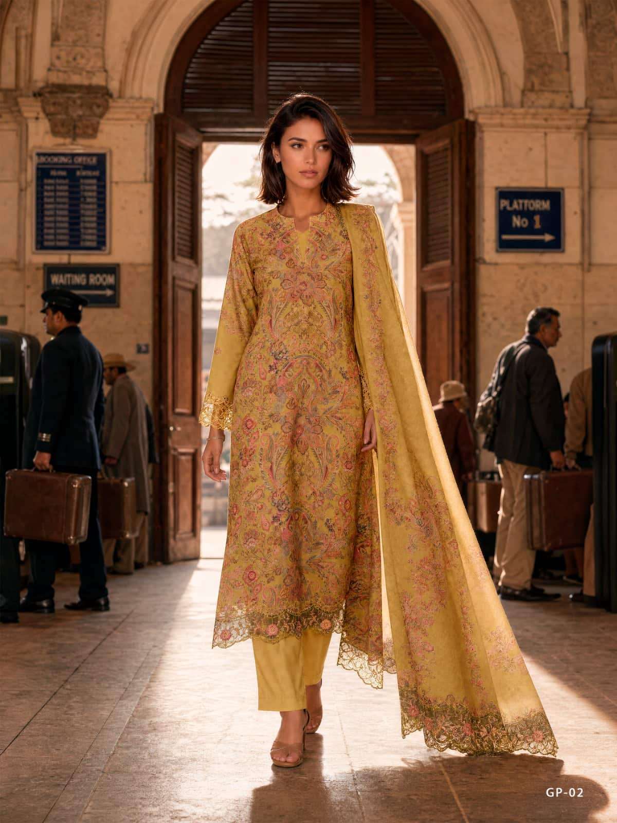 Varsha Fashion Garden Of Paradise Pashmina Embroidered Dress Material
