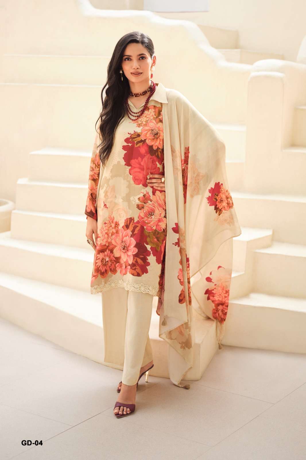 Varsha Fashion Gulisataan Diaries Viscose Muslin Dress Material - Amrah Wholesale