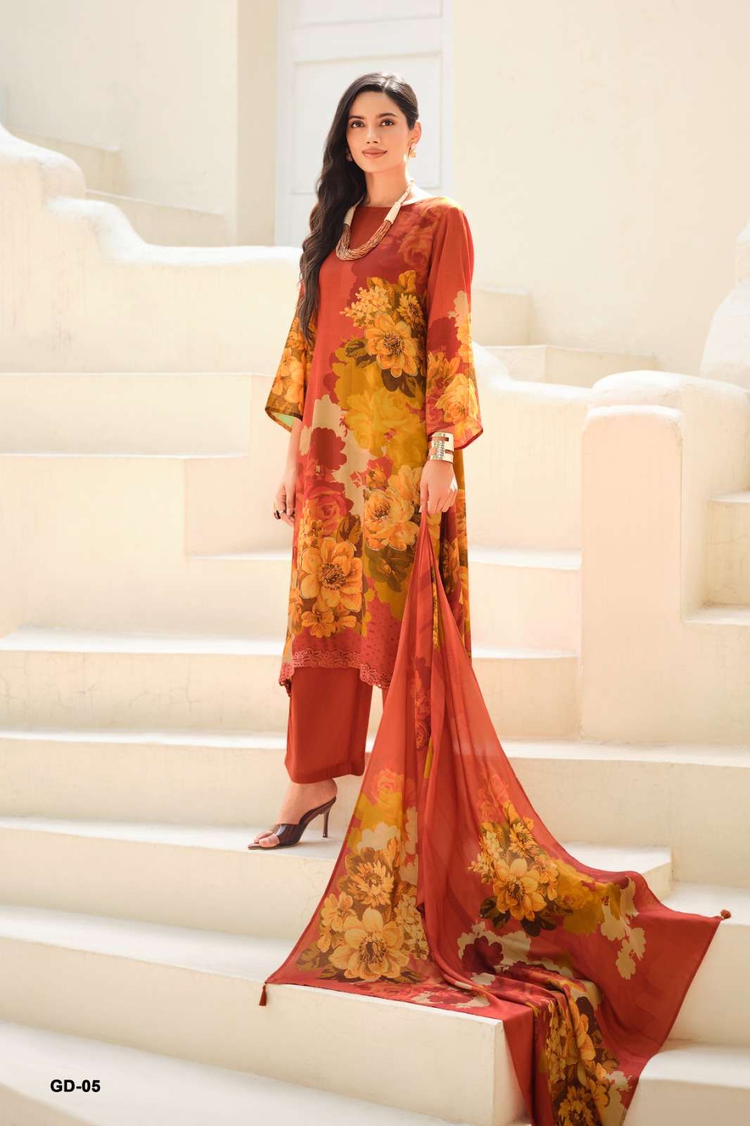 Varsha Fashion Gulisataan Diaries Viscose Muslin Dress Material - Amrah Wholesale