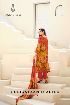 Varsha Fashion Gulisataan Diaries Viscose Muslin Dress Material - Amrah Wholesale