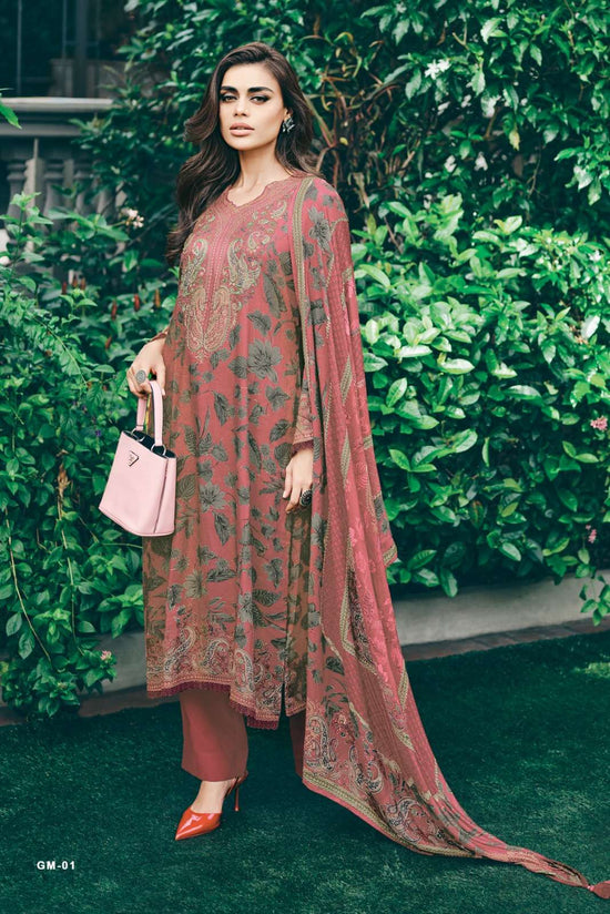 Varsha Fashion Gulmehr Tissue Shimmer Dress Material