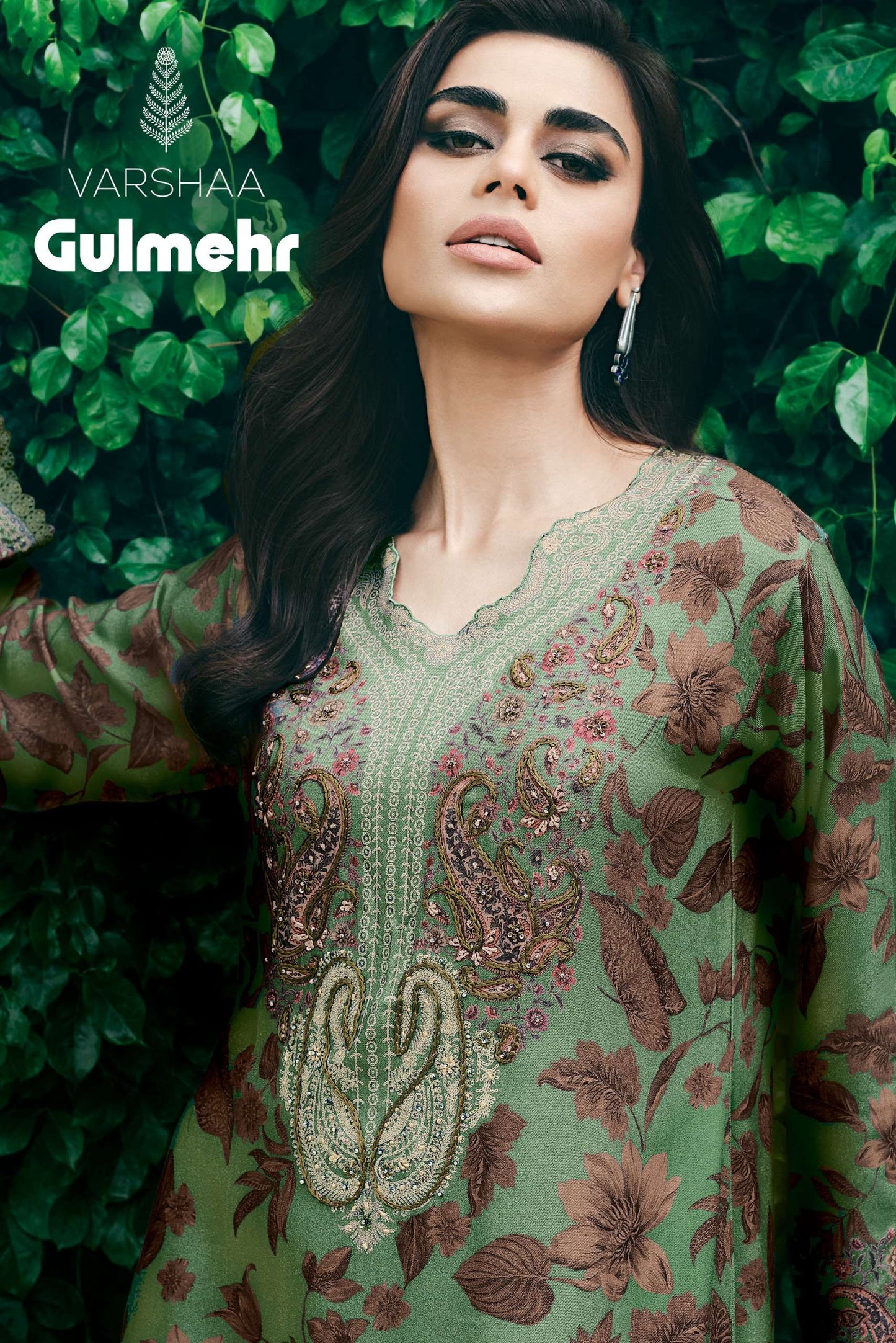 Varsha Fashion Gulmehr Tissue Shimmer Dress Material