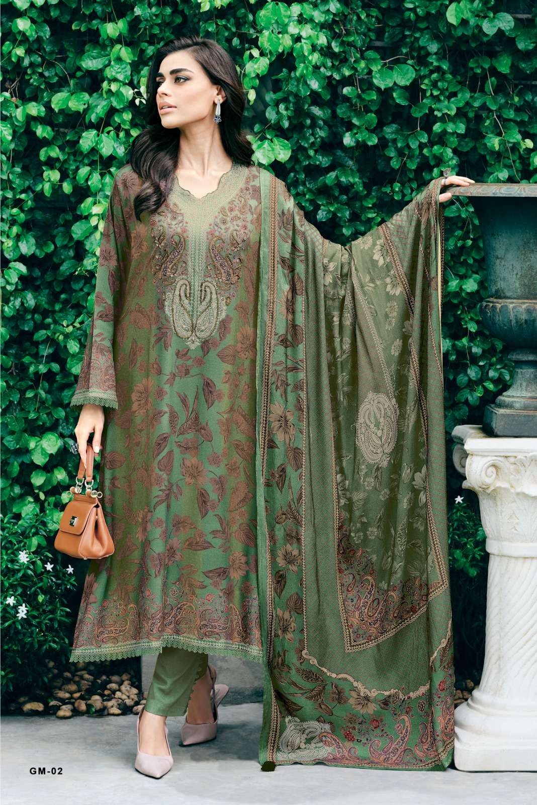Varsha Fashion Gulmehr Tissue Shimmer Dress Material