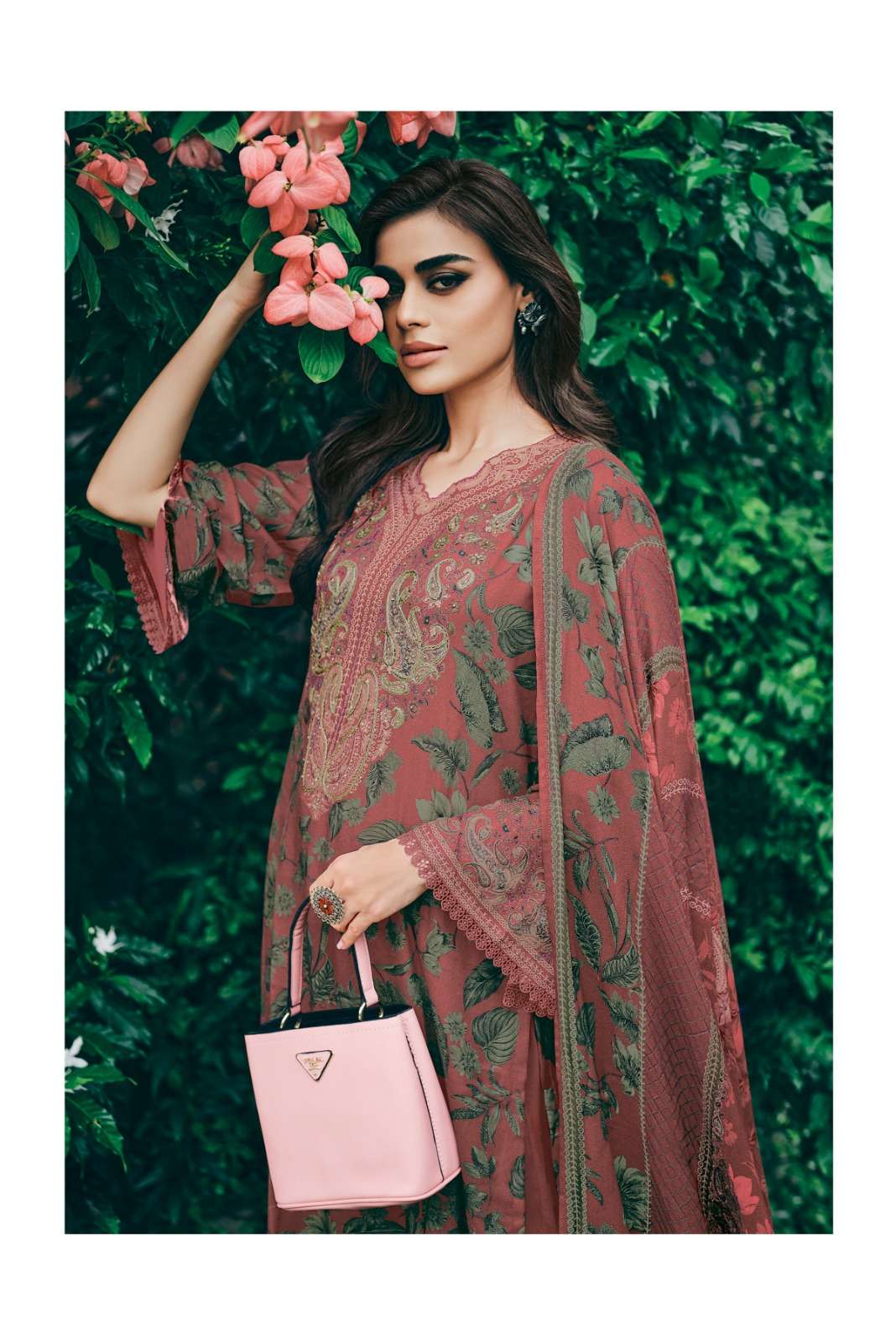 Varsha Fashion Gulmehr Tissue Shimmer Dress Material