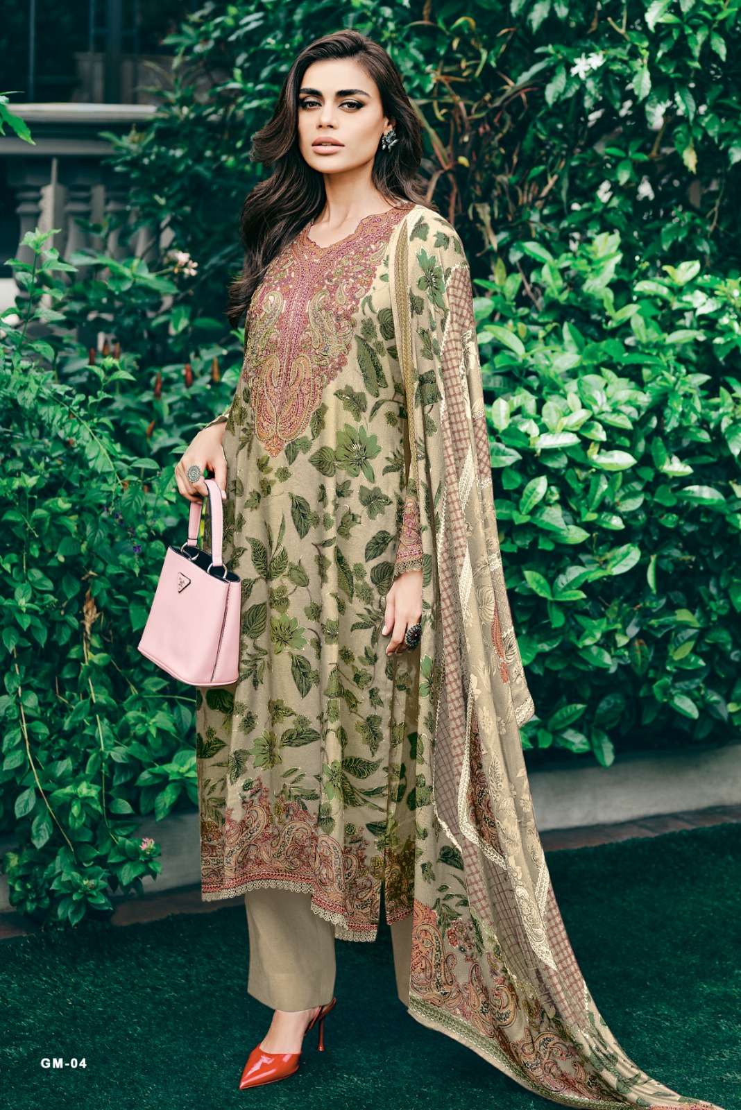 Varsha Fashion Gulmehr Tissue Shimmer Dress Material