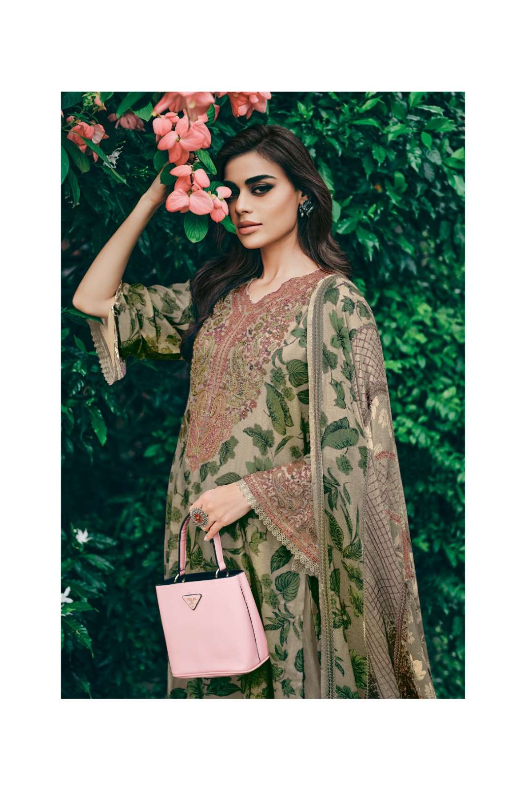 Varsha Fashion Gulmehr Tissue Shimmer Dress Material