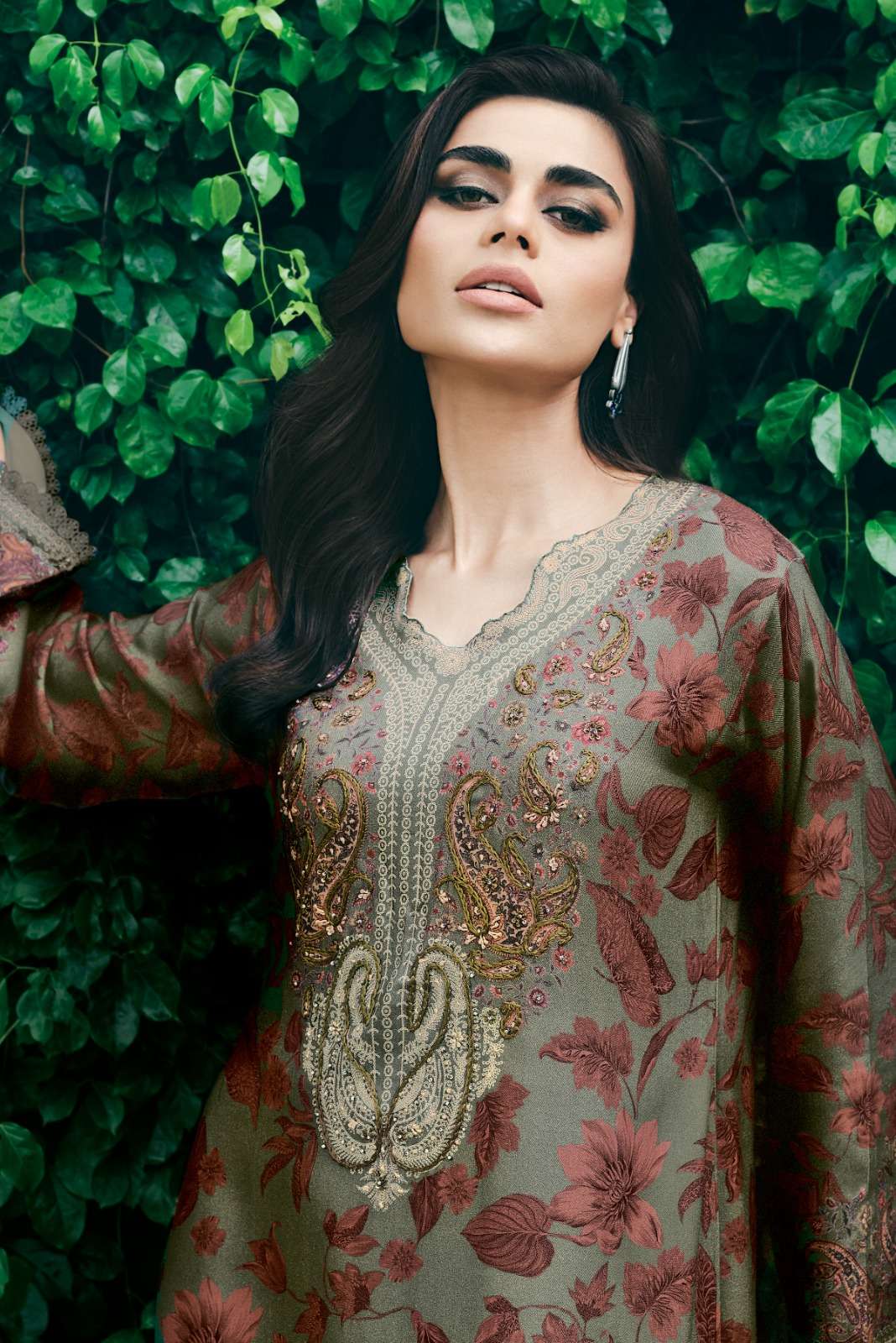 Varsha Fashion Gulmehr Tissue Shimmer Dress Material
