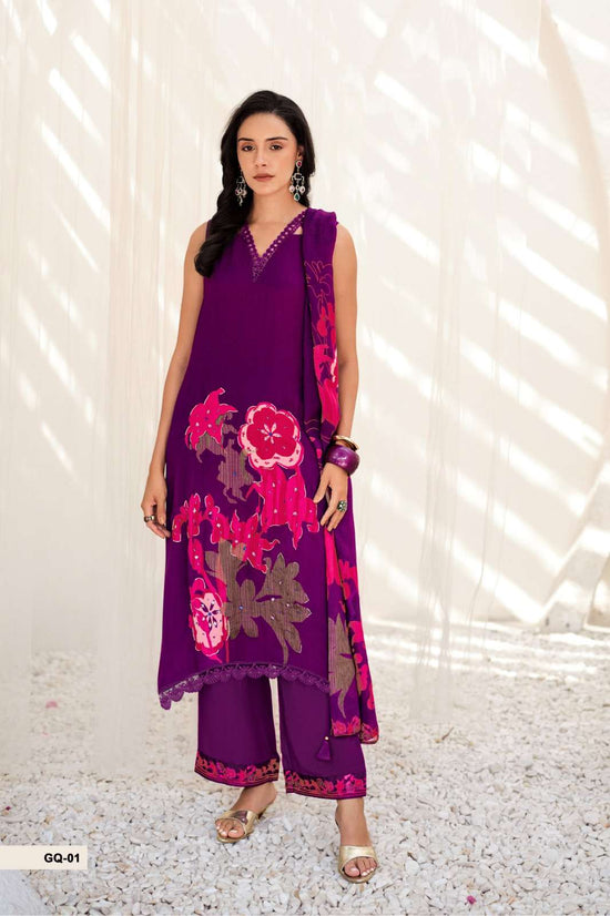 Varsha Fashion Gulraqs Premium Organza Twill Dress Material - Amrah Wholesale