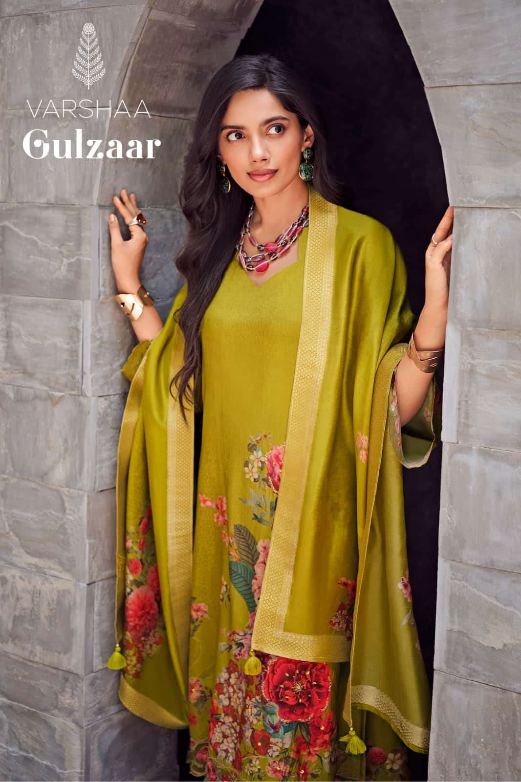 Varsha Fashion Gulzaar Russian Silk Dress Material