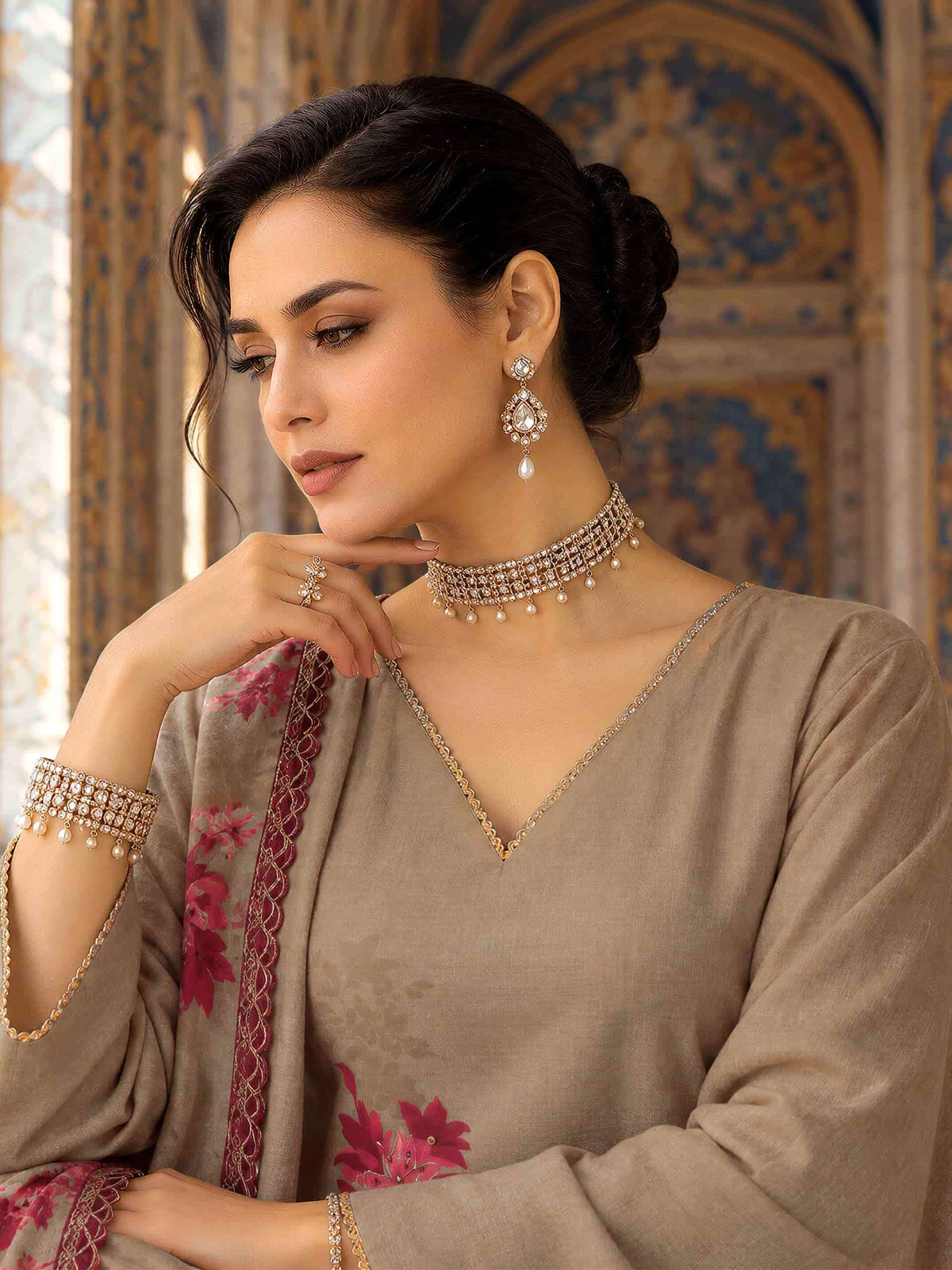 Varsha Fashion Handloom Threads Viscose Pashmina Dress Material