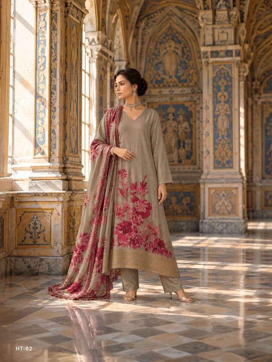Varsha Fashion Handloom Threads Viscose Pashmina Dress Material