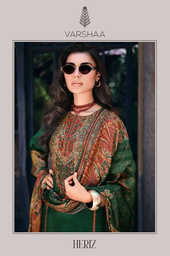 Varsha Fashion Heriz Viscose Silk Dress Material - Amrah Wholesale