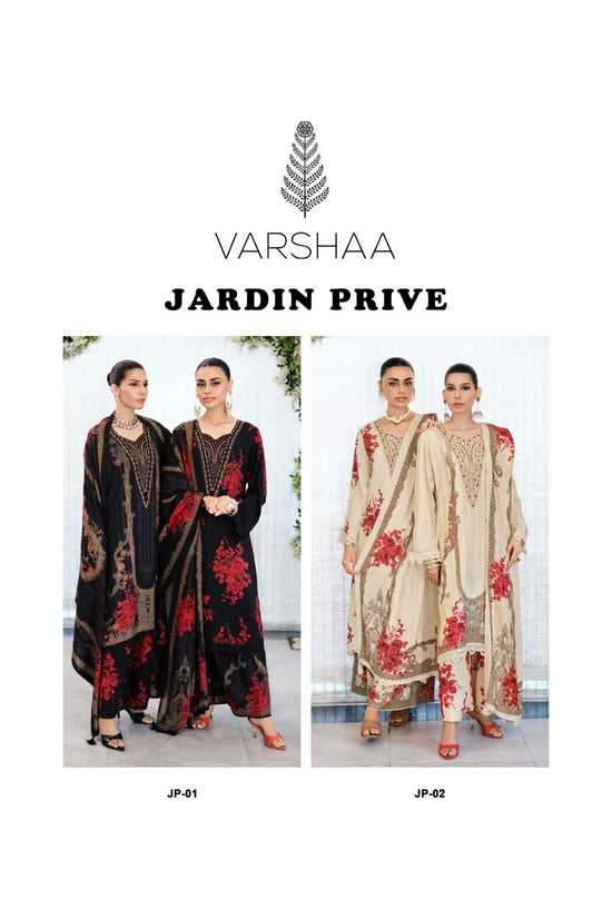 Varsha Fashion Jardin Prive Viscose Muslin Designer Dress Material