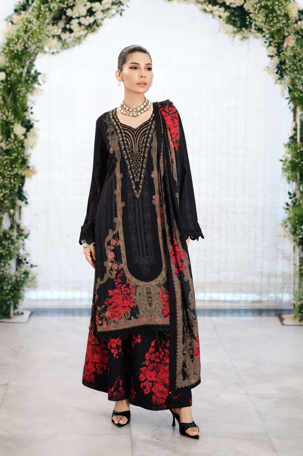 Varsha Fashion Jardin Prive Viscose Muslin Designer Dress Material