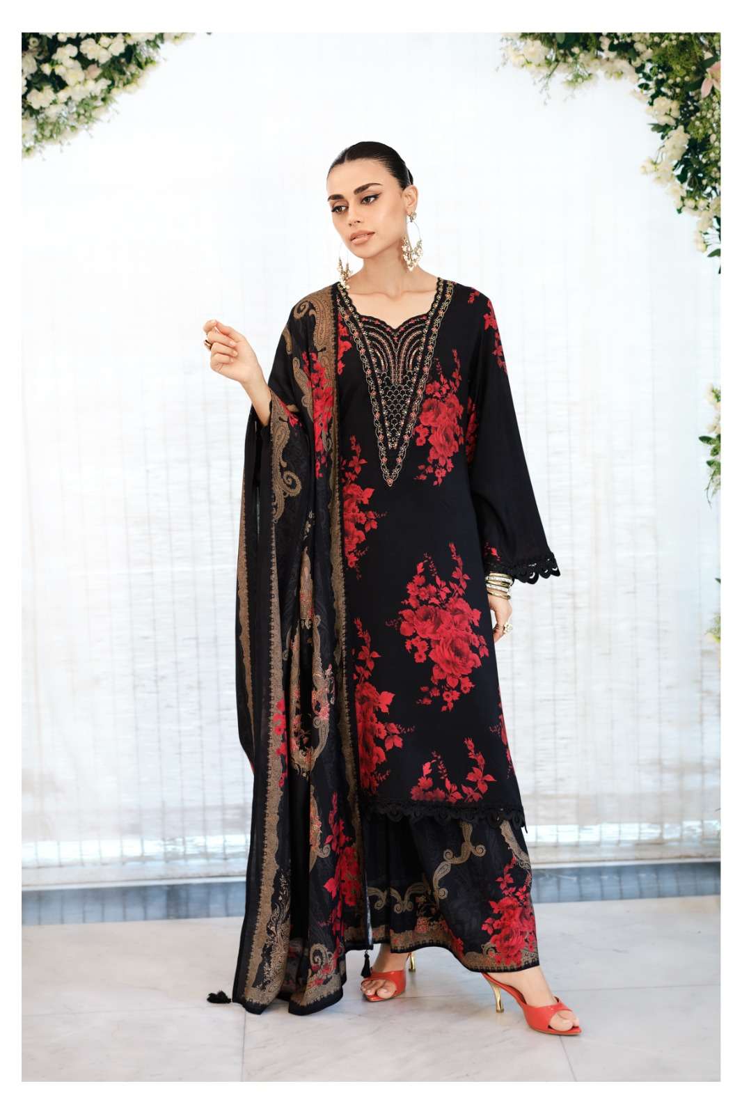 Varsha Fashion Jardin Prive Viscose Muslin Designer Dress Material
