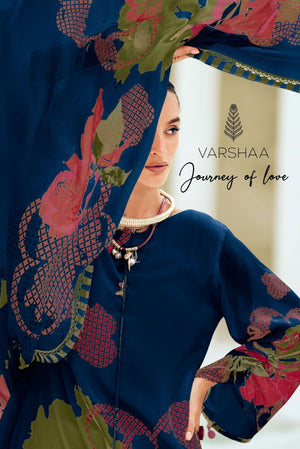 Varsha Fashion Journey Of Love Viscose Muslin Dress Material - Amrah Wholesale
