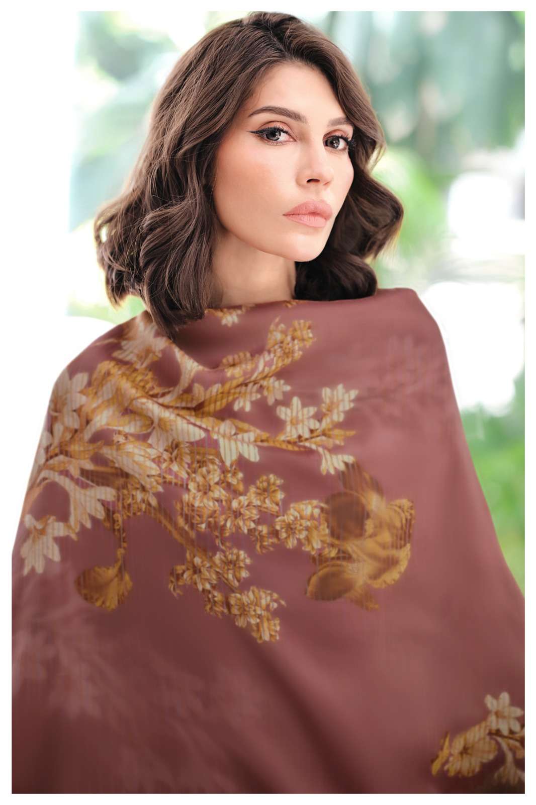 Varsha Fashion Just Like Poetry Pashmina Satin Dress Material