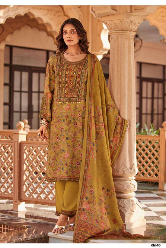 Varsha Fashion Kalam Viscose Muslin Dress Material - Amrah Wholesale