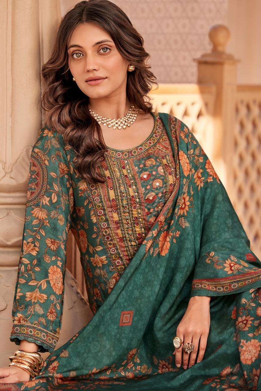 Varsha Fashion Kalam Viscose Muslin Dress Material - Amrah Wholesale